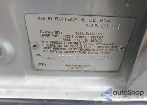 2002 Subaru Impreza Wrx from USA, damaged, VIN JF1GD296X2G506327